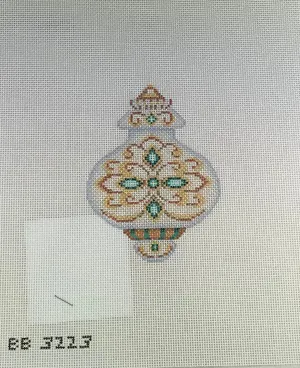 * SALE - Kirk & Bradley BB3223 Aqua Jewels Ornament