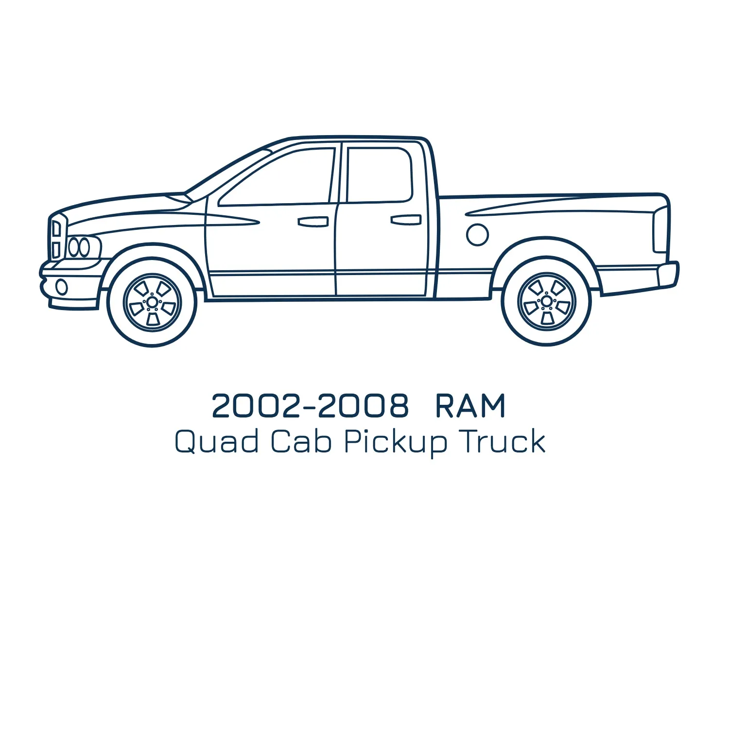 '02-'08 Ram Quad Cab, Slip On Rocker Panel   Cab Corner Cover