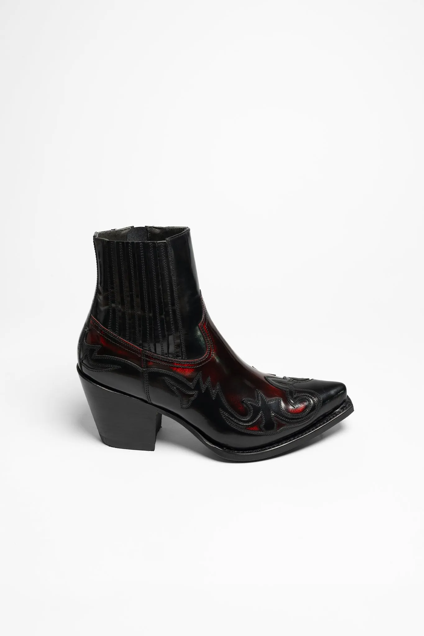 16598 LULU Damen Schwarz Rot