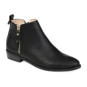 38. Journee Collection Women's Ellis Side Zip Ankle Booties - Black Ankl…