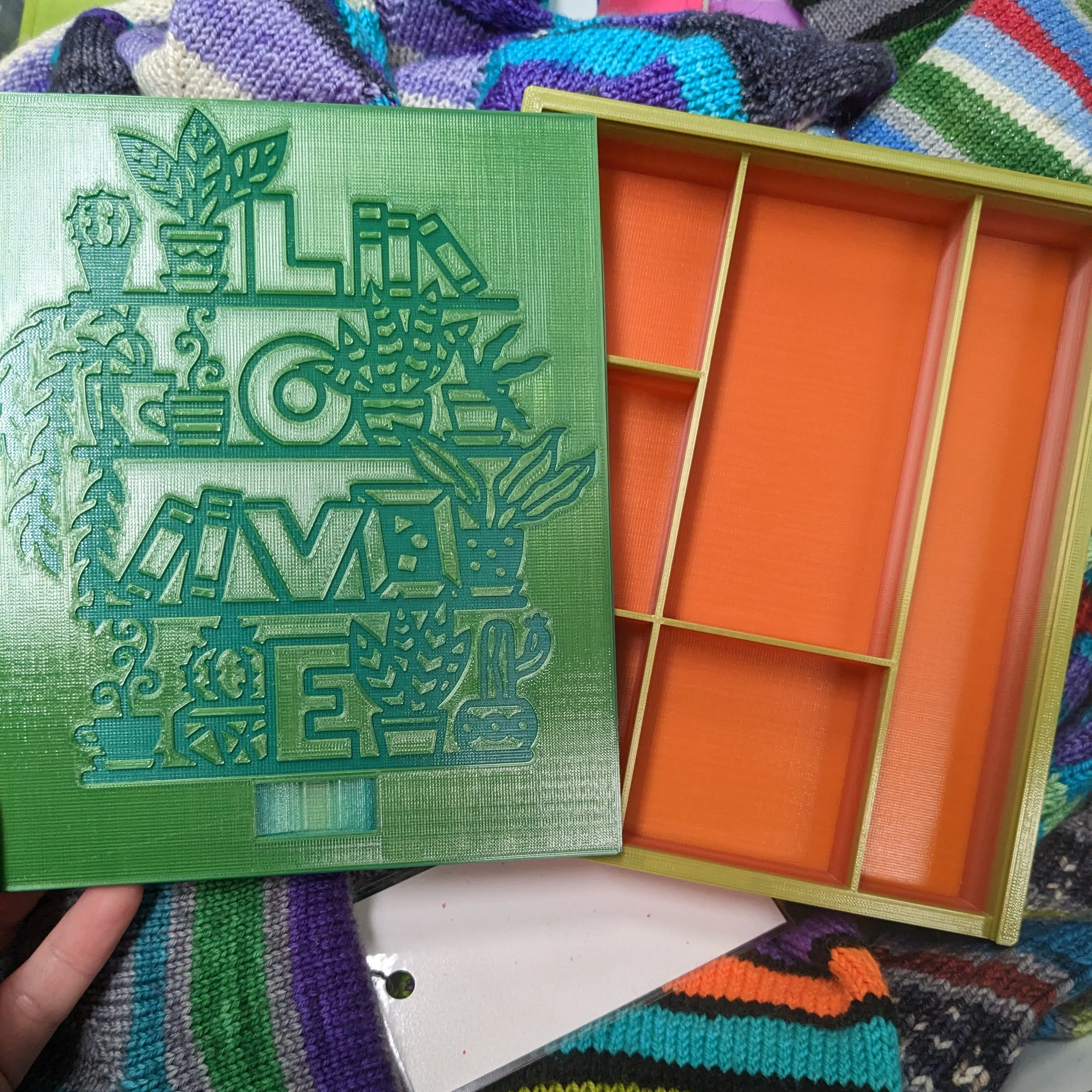 3D printed Notions Box--Love Bookcase