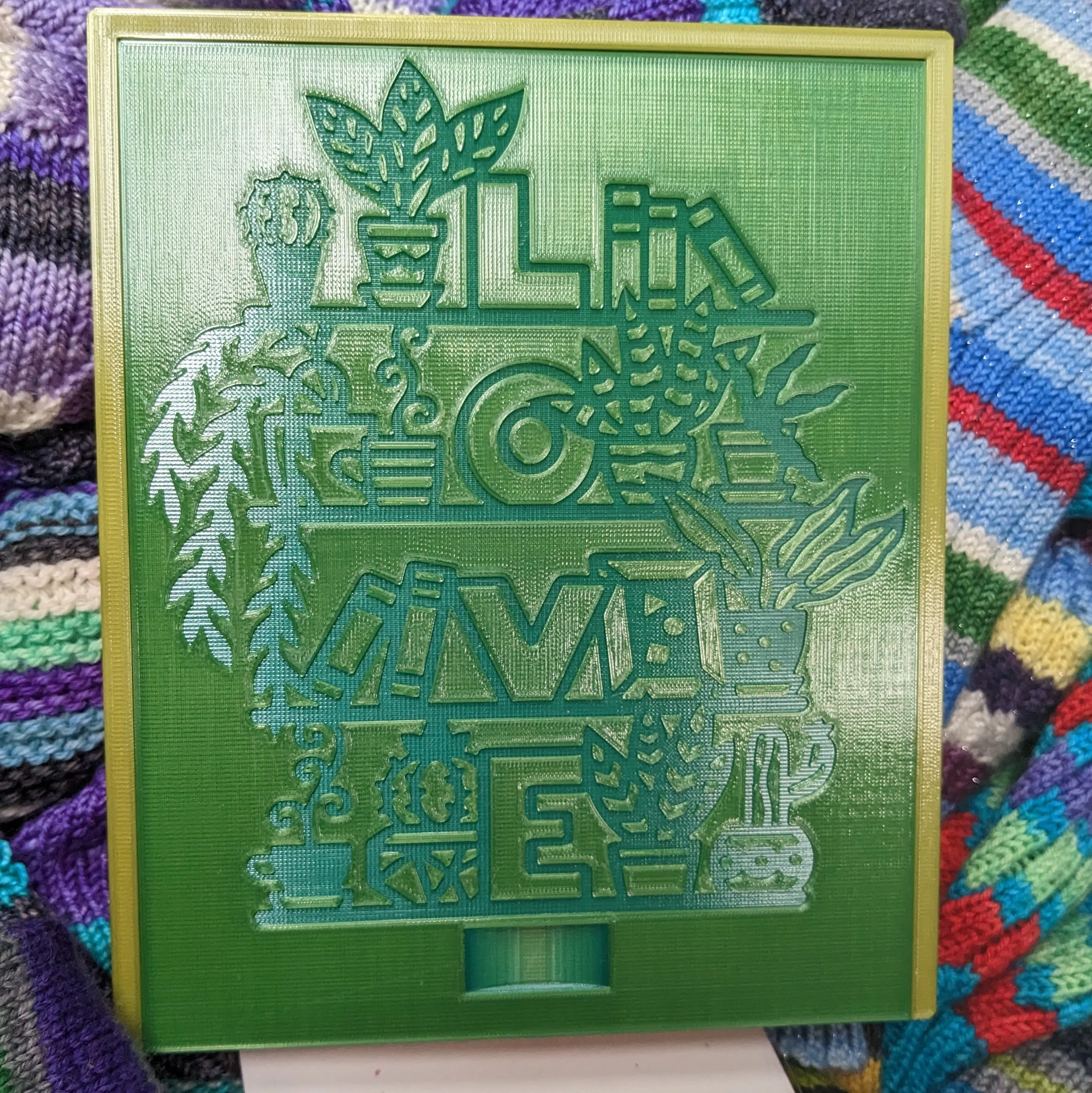 3D printed Notions Box--Love Bookcase