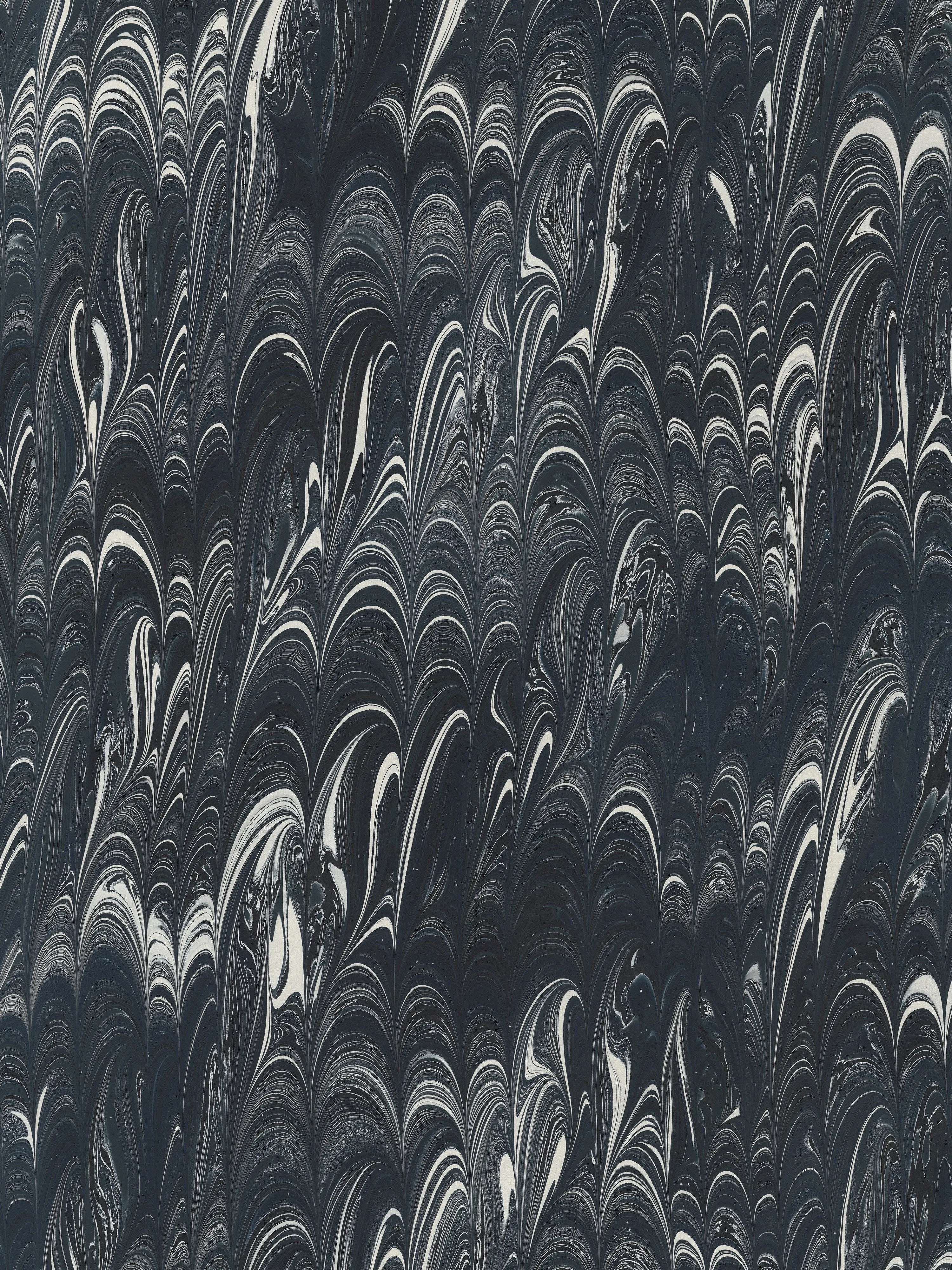 ABACUS WALLPAPER / INDIGO