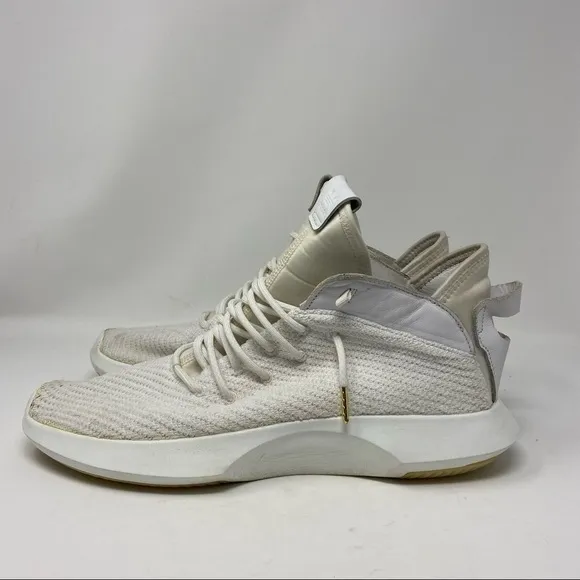 Adidas Crazy 1 ADV All White Primeknit Sneakers Size 13