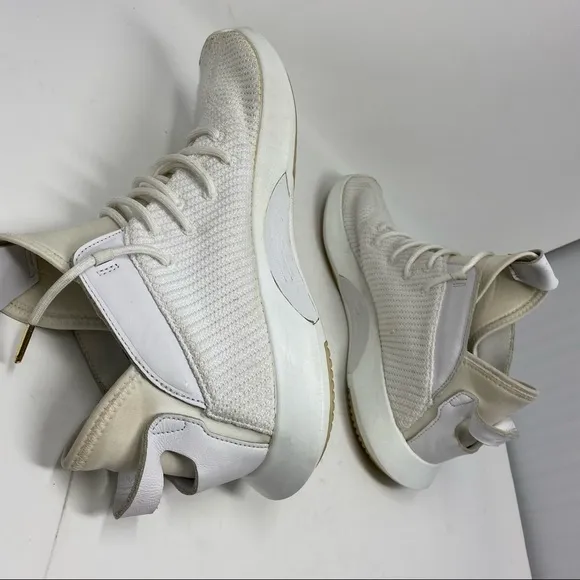 Adidas Crazy 1 ADV All White Primeknit Sneakers Size 13