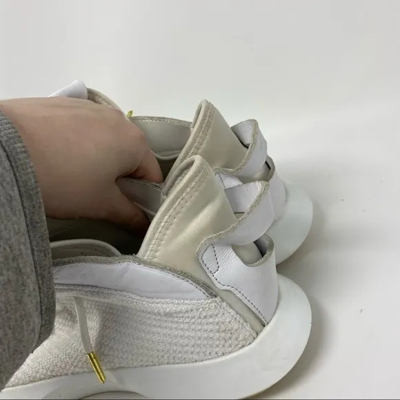 Adidas Crazy 1 ADV All White Primeknit Sneakers Size 13