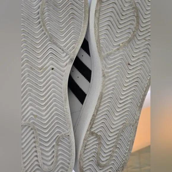 Adidas Superstar White and Black Sneakers