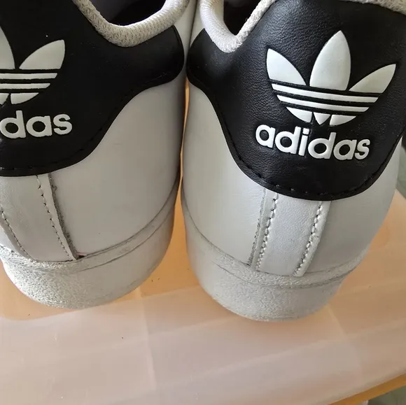 Adidas Superstar White and Black Sneakers