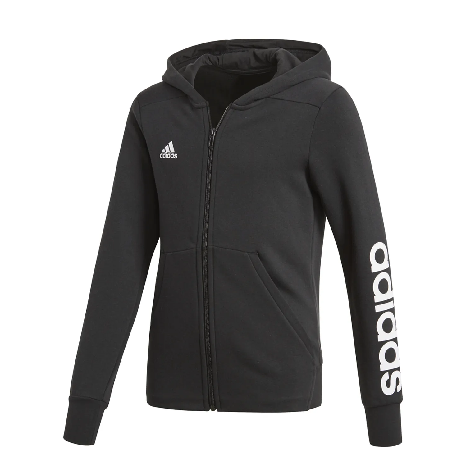 adidas YG Linear Zipp Hoodie