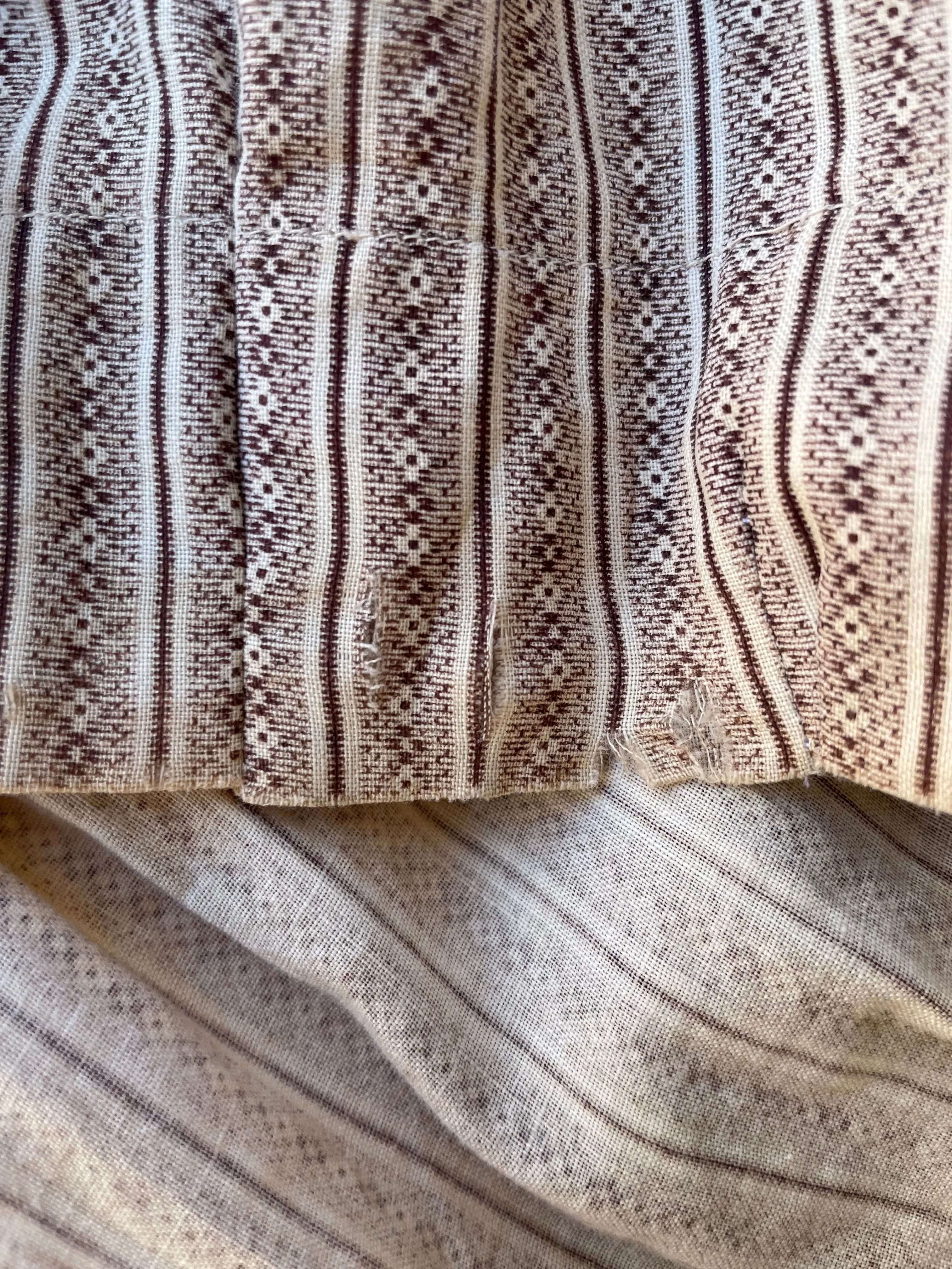 Antique Brown Calico Skirt