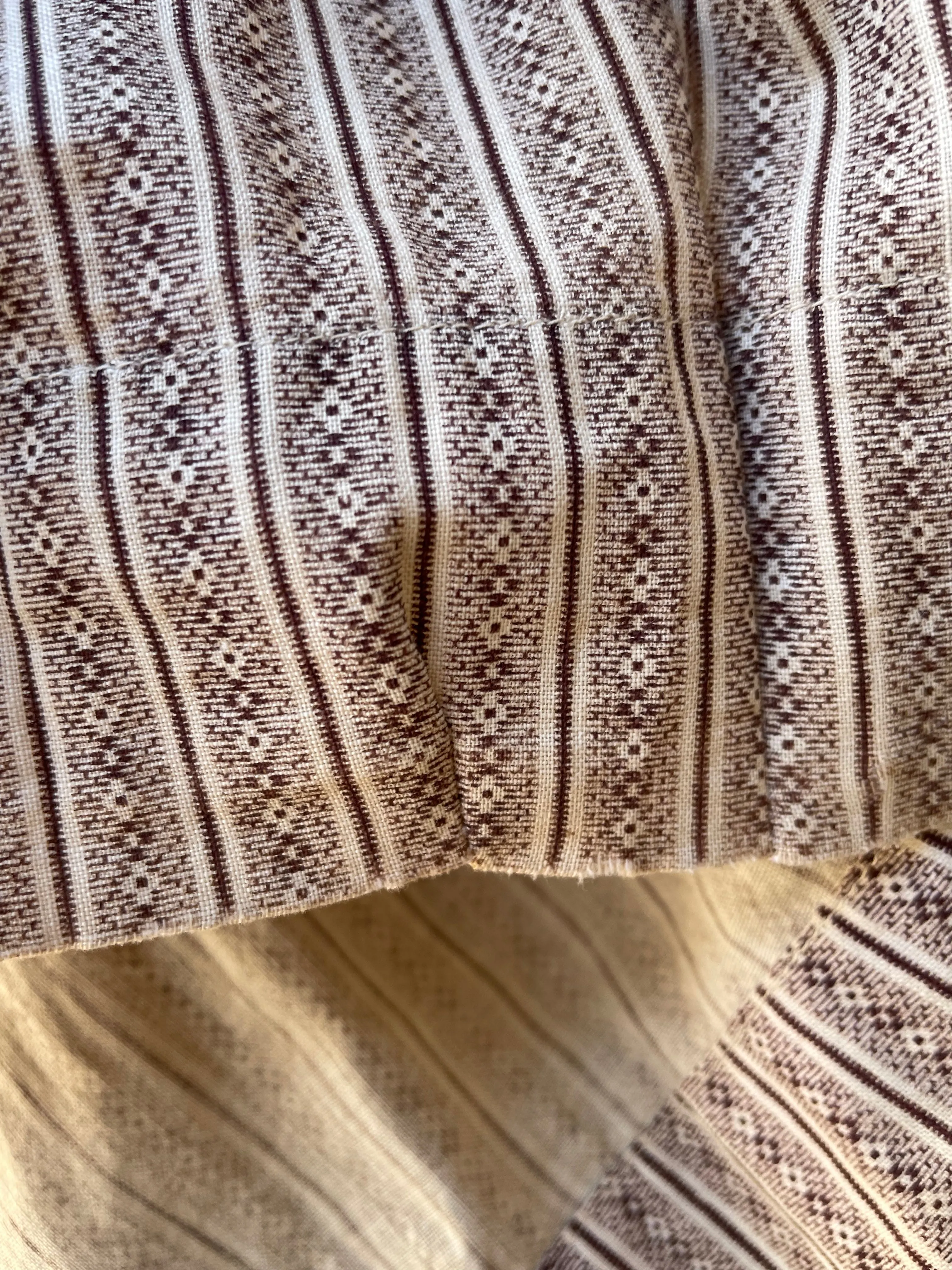 Antique Brown Calico Skirt