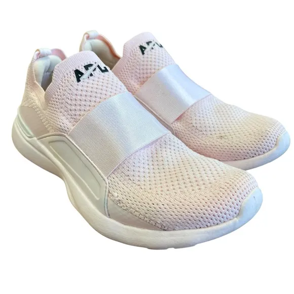 APL Pink Techloom Bliss Sneakers Sz 7.5 Slip On Travel Comfort Casual Athletic
