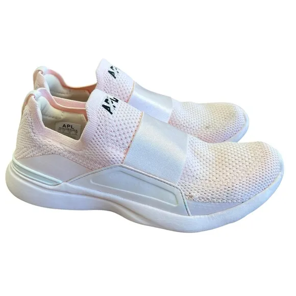 APL Pink Techloom Bliss Sneakers Sz 7.5 Slip On Travel Comfort Casual Athletic