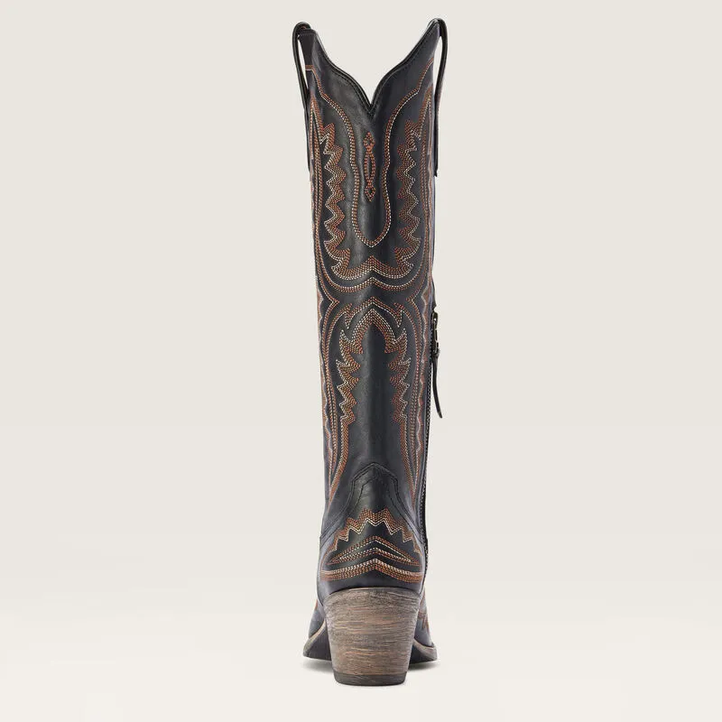 ARIAT Womens Casanova Western Boot in Brooklyn Black