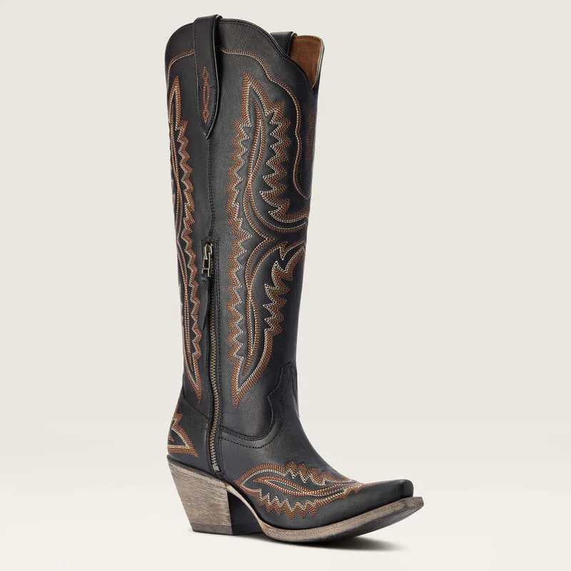 ARIAT Womens Casanova Western Boot in Brooklyn Black