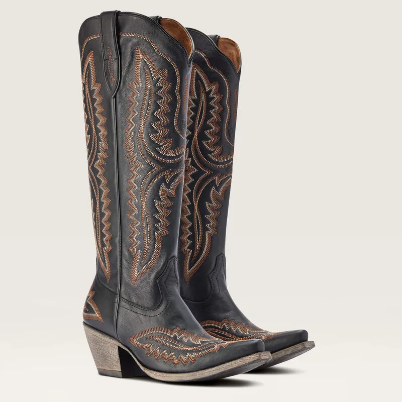 ARIAT Womens Casanova Western Boot in Brooklyn Black