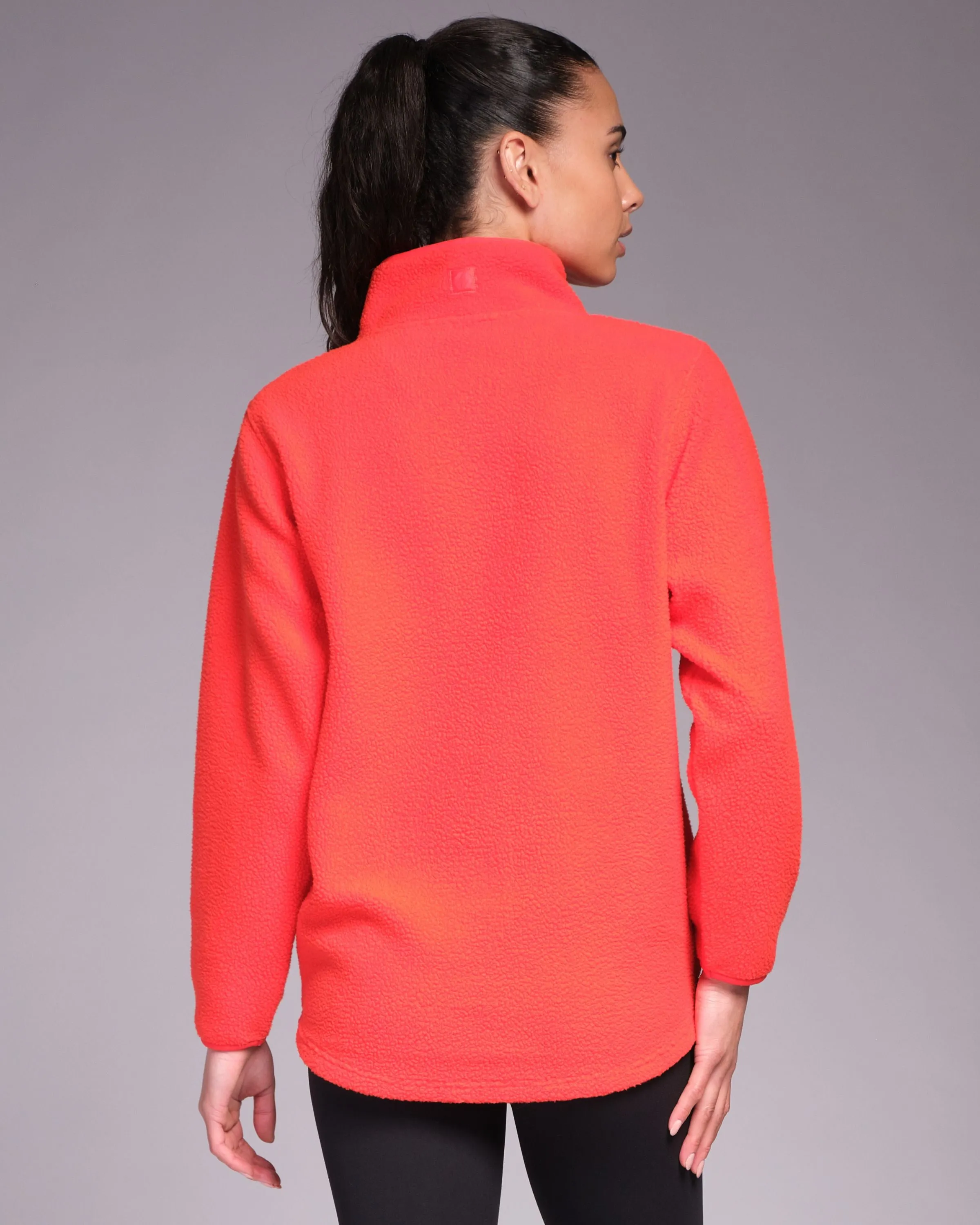 Ascend 1/4 Zip Fleece Bright Red