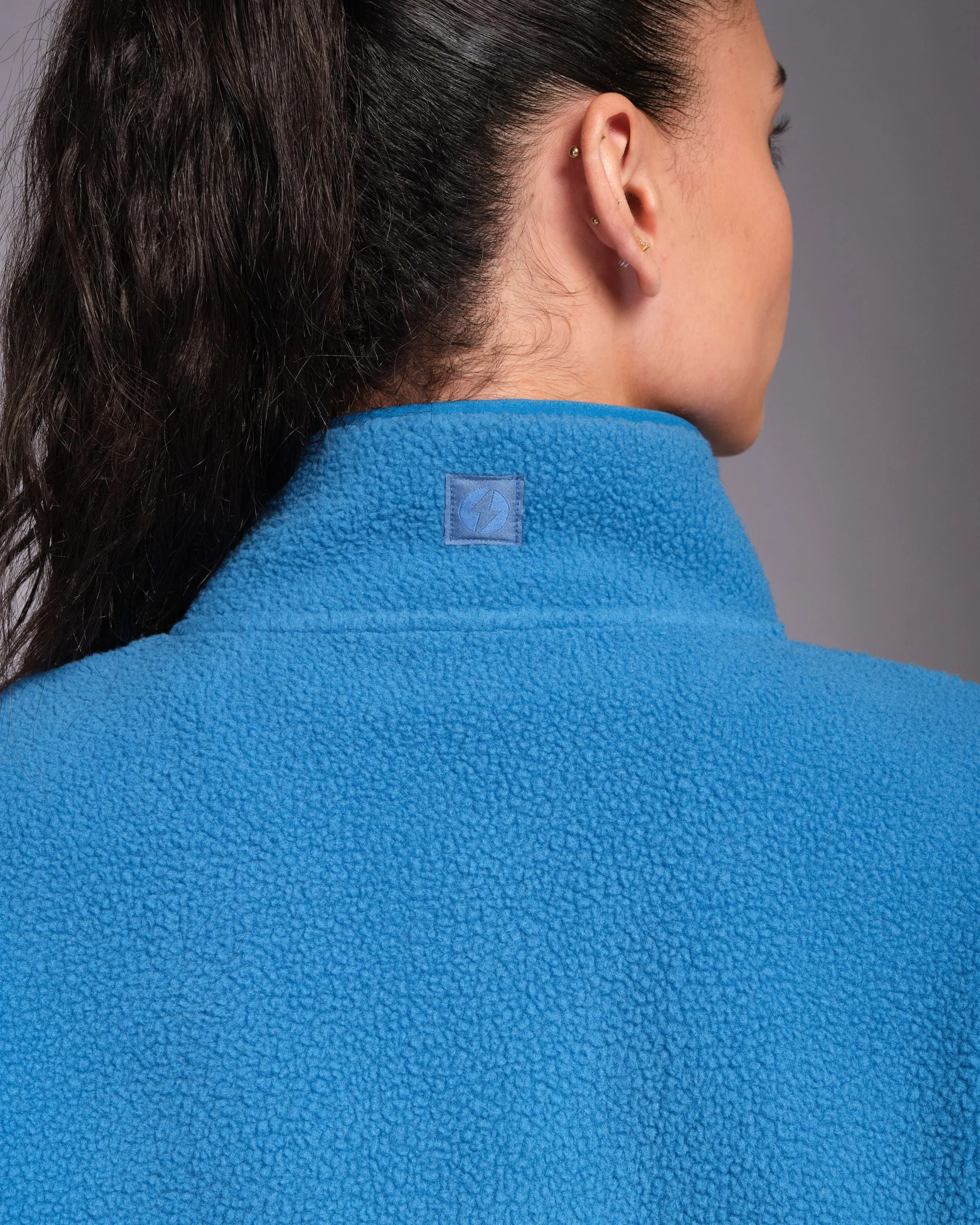 Ascend 1/4 Zip Fleece Vintage Blue