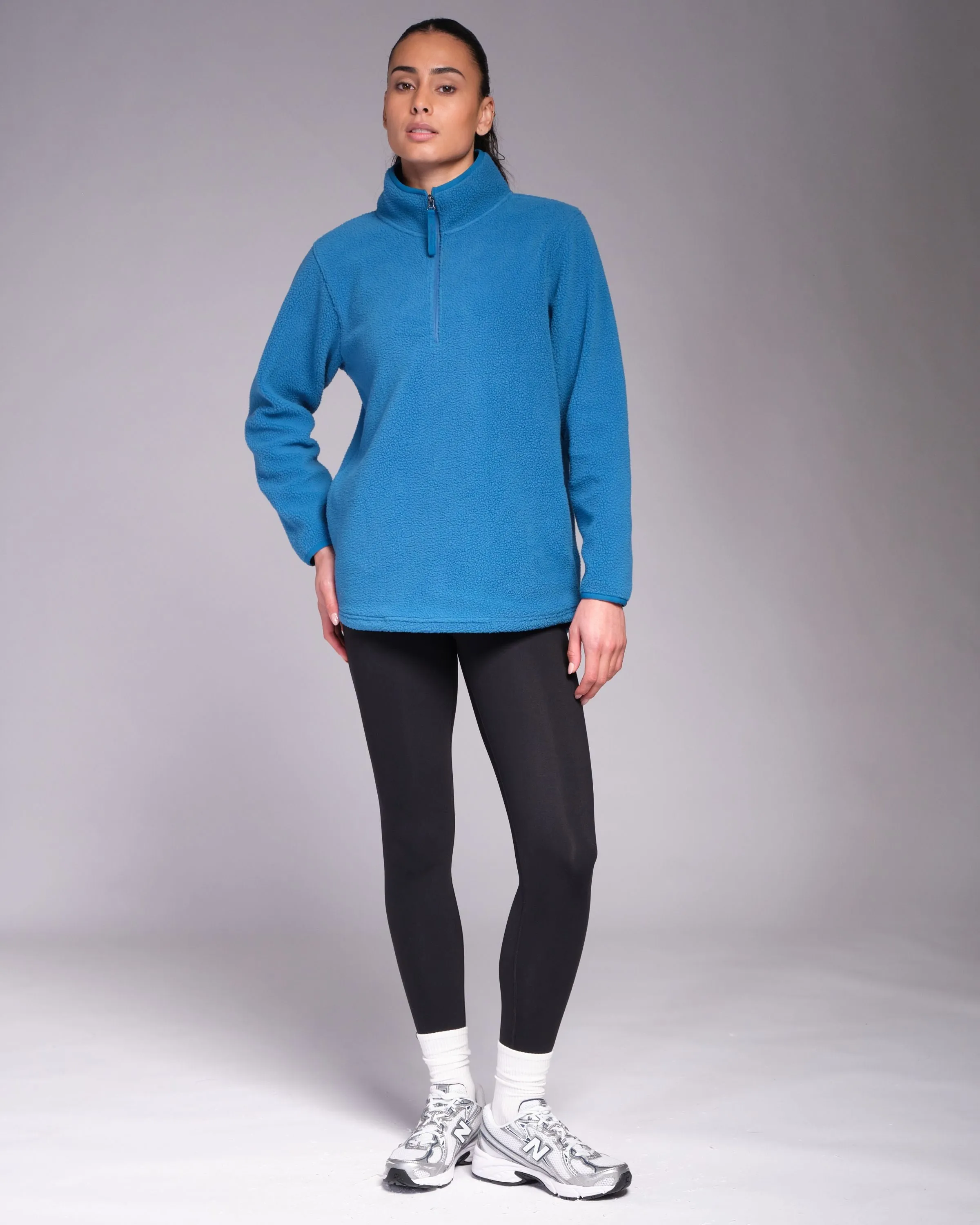 Ascend 1/4 Zip Fleece Vintage Blue