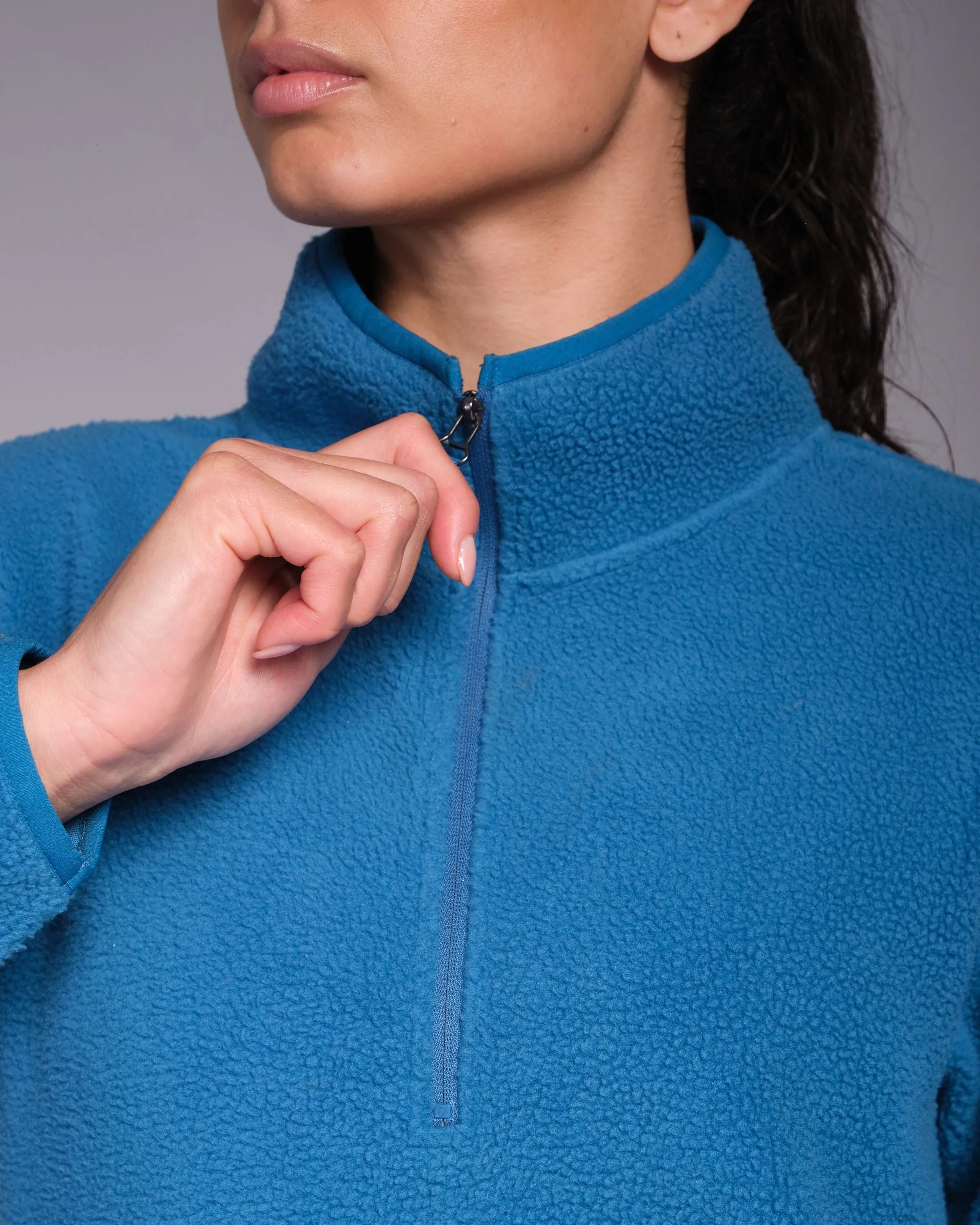 Ascend 1/4 Zip Fleece Vintage Blue