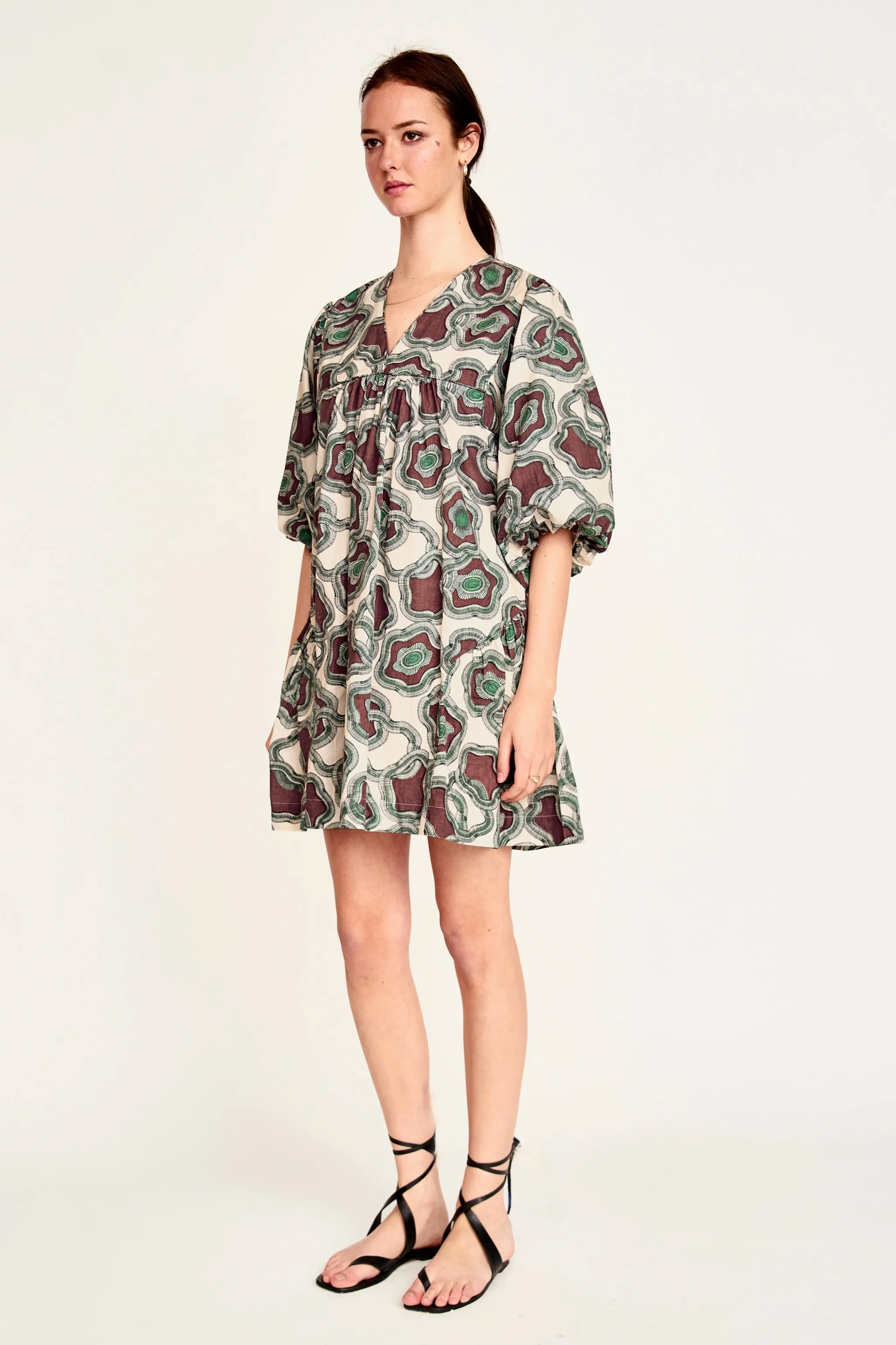 Belem Dress in Grappa Puddles
