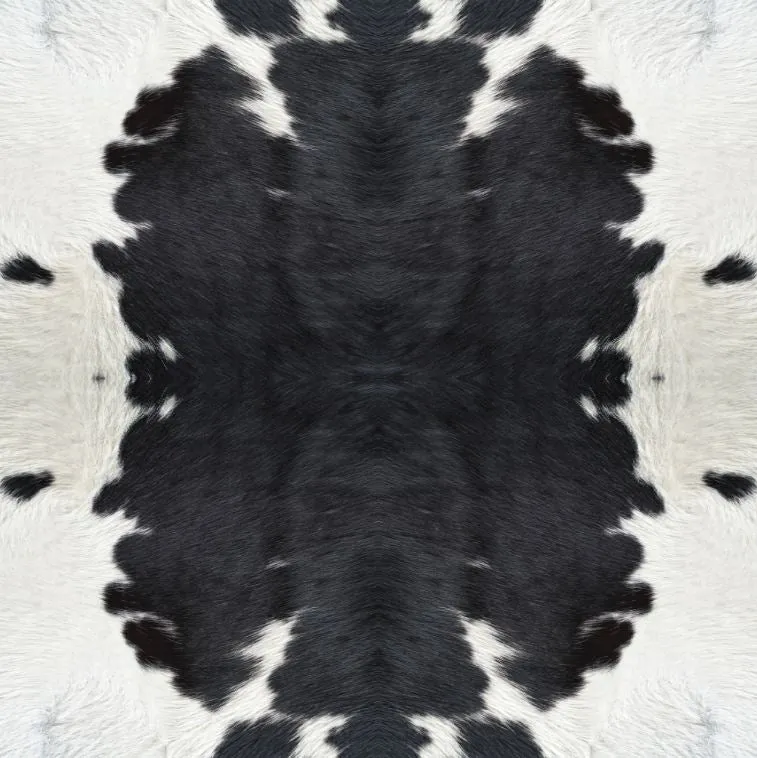 Black & White Cow Hide Printed Vinyl