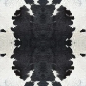 Black & White Cow Hide Printed Vinyl