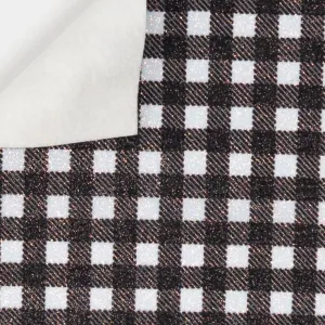 Black Buffalo Check Glitter Felt