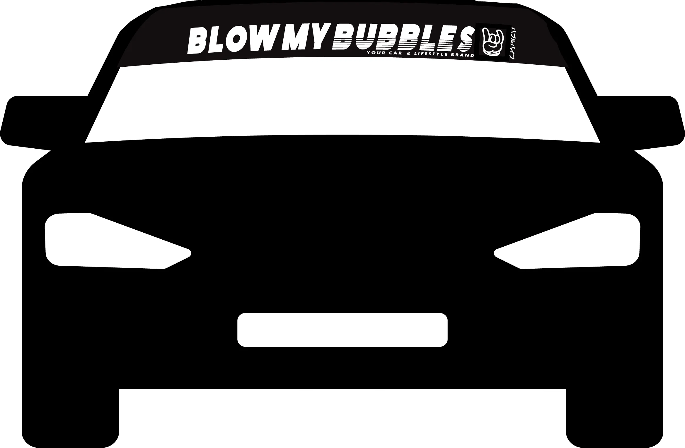 BMB. THIS IS HOW I ROCK PRINTED BANNER
