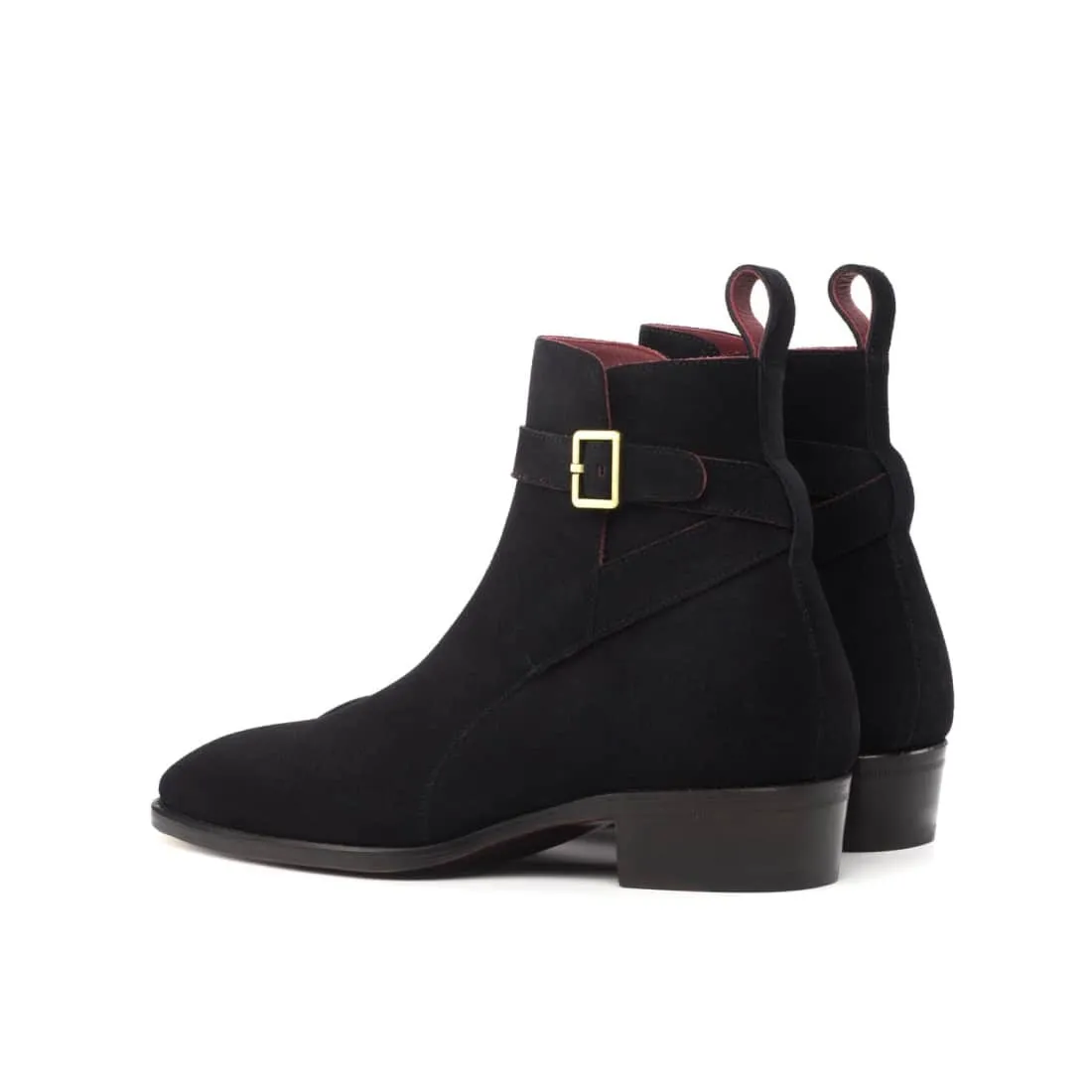 Bottines Jodhpur en daim noir