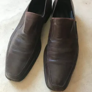 Bruno Magli RAGING LEATHER SLIP-ON - DARK BROWN LEATHER