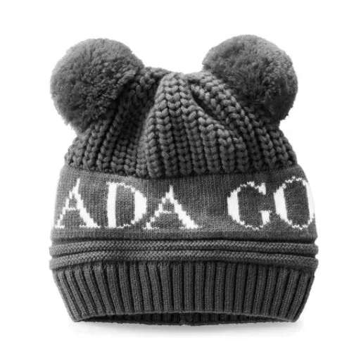 Canada Goose Baby Double Pom Hat - Iron Grey