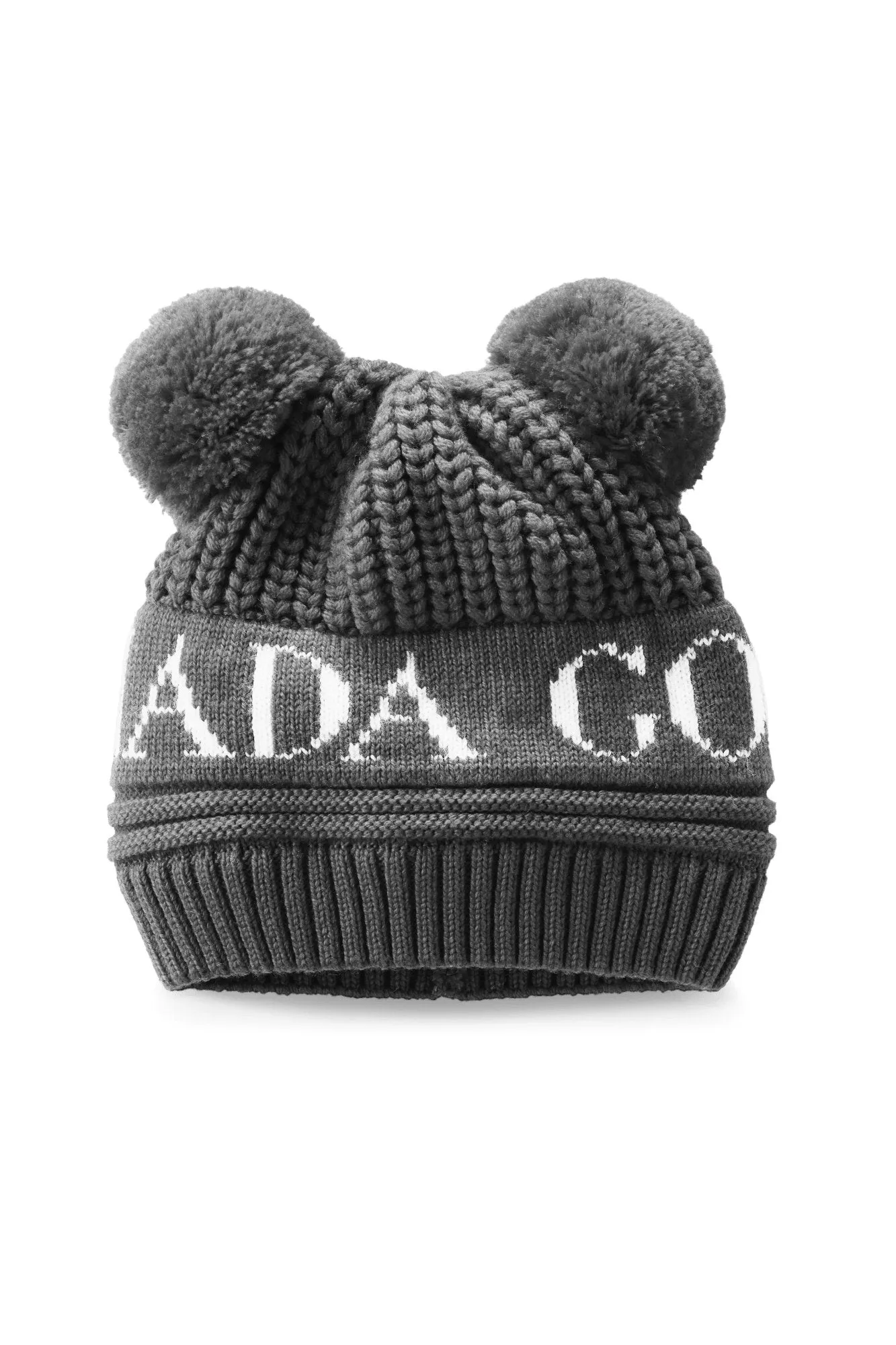 Canada Goose Baby Double Pom Hat - Iron Grey
