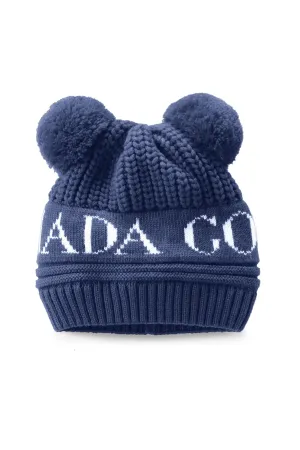 Canada Goose Baby Double Pom Hat - Pacific Blue