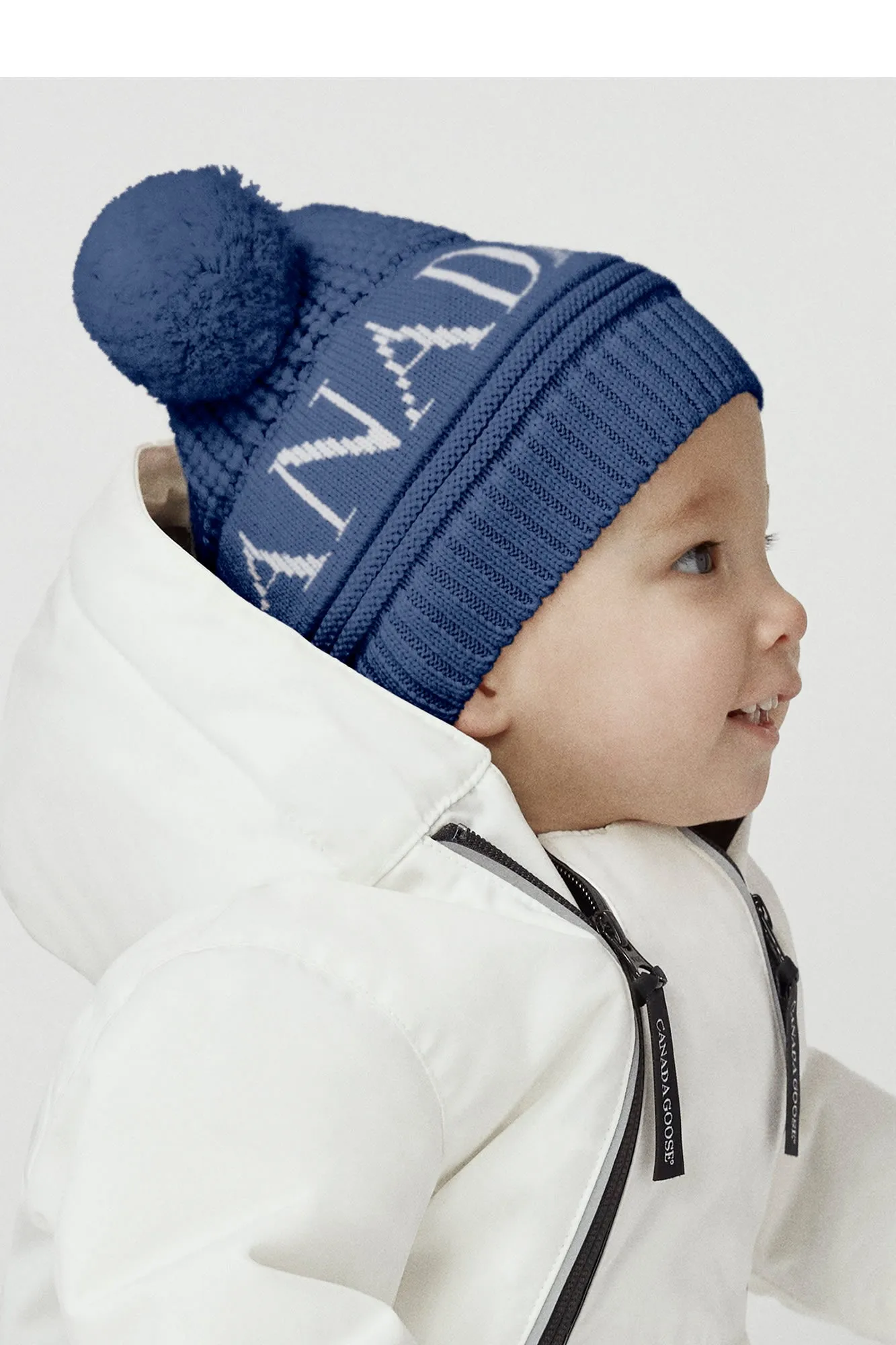 Canada Goose Baby Double Pom Hat - Pacific Blue