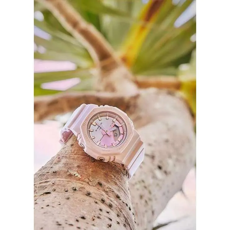 CASIO G-SHOCK ANALOG DIGITAL PINK GOLD LADIES WATCH GMA-P2100SG-4AJF