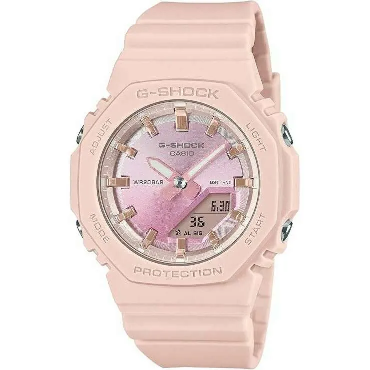 CASIO G-SHOCK ANALOG DIGITAL PINK GOLD LADIES WATCH GMA-P2100SG-4AJF