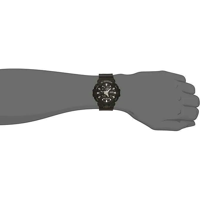 CASIO G-SHOCK BLACK RUBBER STRAP ANALOG DIGITAL DIAL MEN WATCH GA-700-1BJF