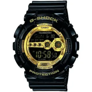 CASIO G-SHOCK BLACK x GOLD SERIES DIGITAL MEN WATCH GD-100GB-1JF