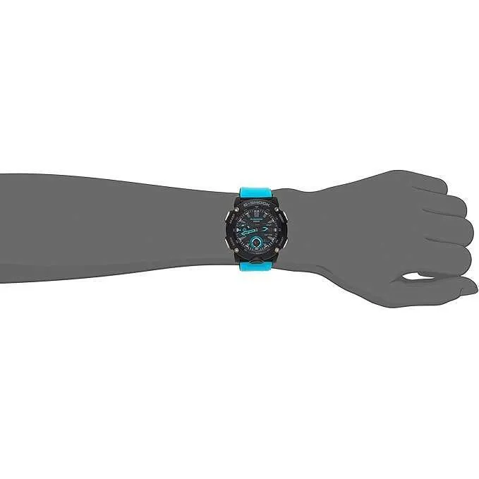 CASIO G-SHOCK CARBON CORE GUARD ANALOG DIGITAL BLUE MEN WATCH GA-2000-1A2JF