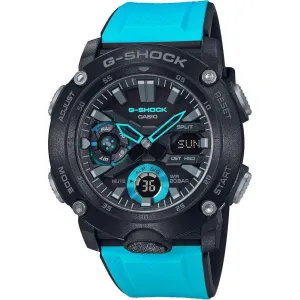 CASIO G-SHOCK CARBON CORE GUARD ANALOG DIGITAL BLUE MEN WATCH GA-2000-1A2JF