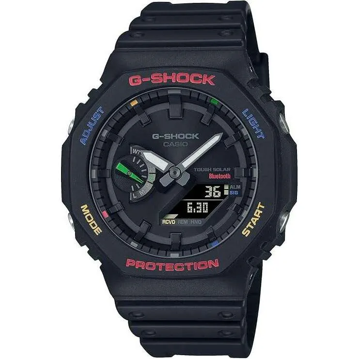 CASIO G-SHOCK DAY-DATE ANALOG DIGITAL DIAL BLACK MEN WATCH GA-B2100FC-1AJF