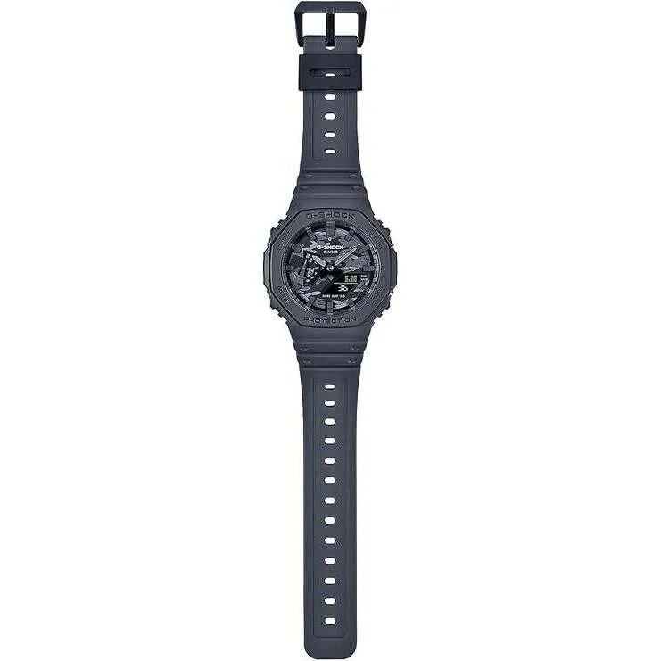 CASIO G-SHOCK DIAL CAMO UTILITY GREY ANALOG DIGITAL MEN WATCH GA-2100CA-8AJF