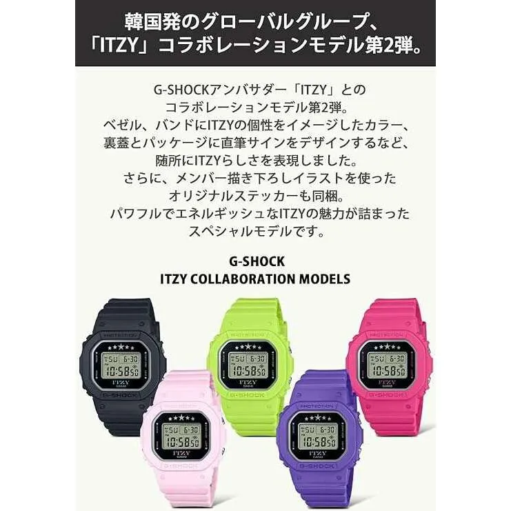CASIO G-SHOCK ITZY COLLABORATION MODEL DIGITAL FUCHSIA PINK WATCH GMD-S5610IT-4AJR
