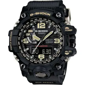 CASIO G-SHOCK MUDMASTER RADIO SOLAR BLACK ANALOG DIGITAL MEN WATCH GWG-1000-1AJF