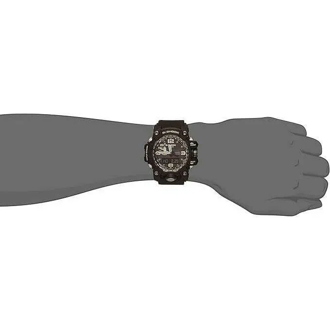 CASIO G-SHOCK MUDMASTER RADIO SOLAR BLACK ANALOG DIGITAL MEN WATCH GWG-1000-1AJF