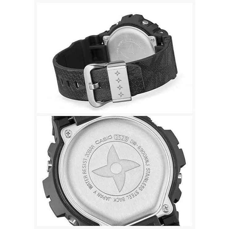 CASIO G-SHOCK NINJA MOTIF MODEL DIGITAL DIAL BLACK RESIN STRAP MEN WATCH DW-6900NNJ-1JR