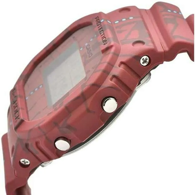 CASIO G-SHOCK TREASURE HUNT SERIES DAY-DATE DIGITAL RED MEN WATCH DW-5600SBY-4JR
