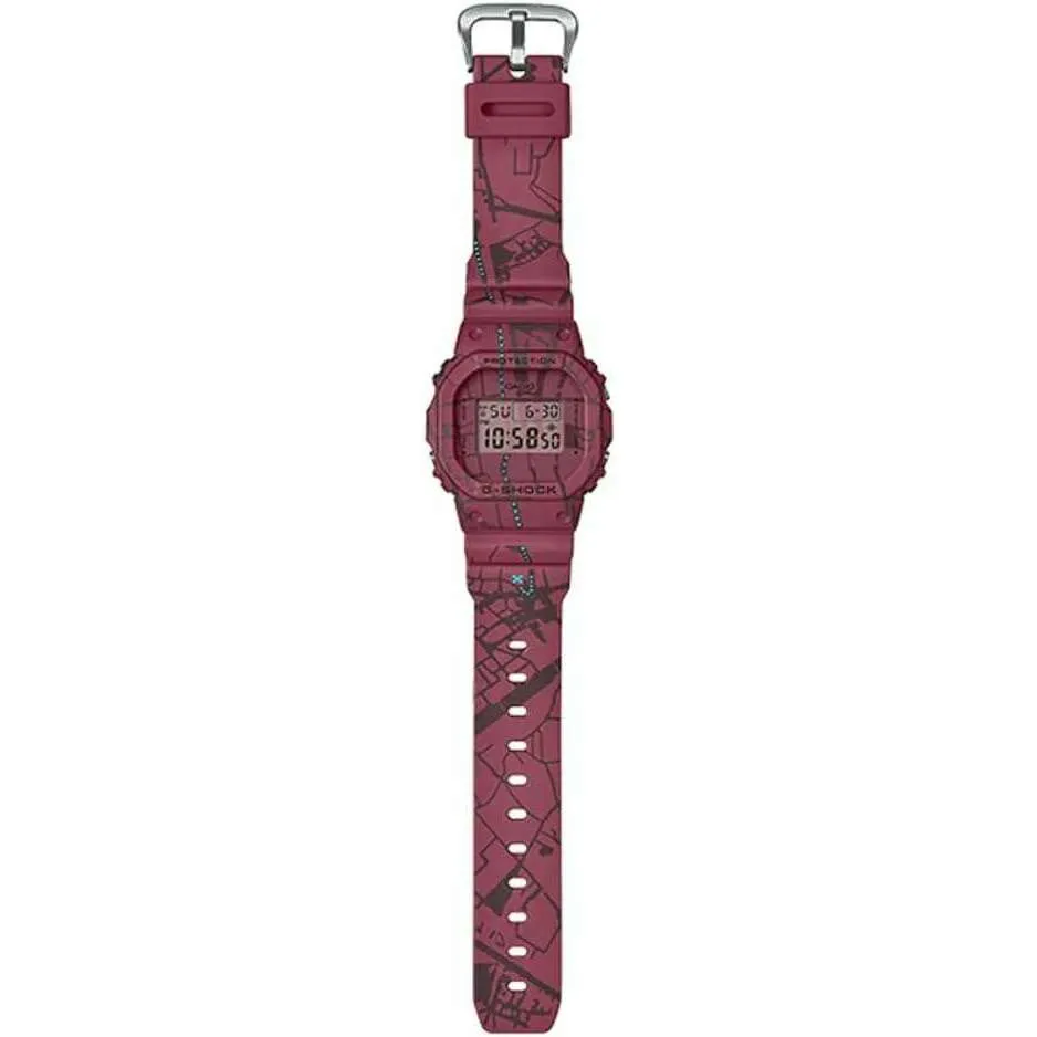 CASIO G-SHOCK TREASURE HUNT SERIES DAY-DATE DIGITAL RED MEN WATCH DW-5600SBY-4JR