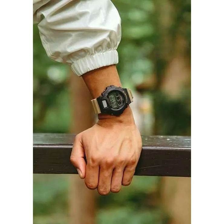 CASIO G-SHOCK TWO TONE UTILITY COLORS SERIES DIGITAL DIAL BLACK & KHAKI MEN WATCH DW-6900TU-1A5JF
